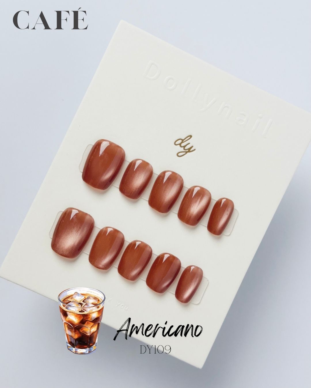 Americano cat eyes Press ons
