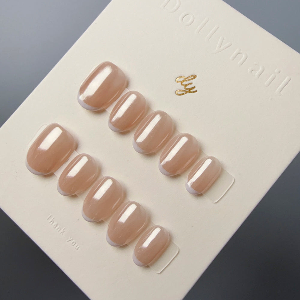 Velvet Aurora - Delicate Micro-French Pearl Shimmer