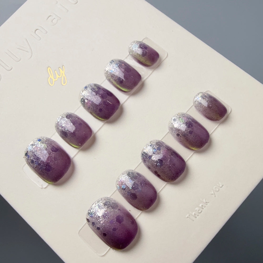 Cosmic Aurora - Iridescent Purple & Glitter