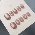 Radiant Flora - Dusty Rose Cat-Eye & Pearl