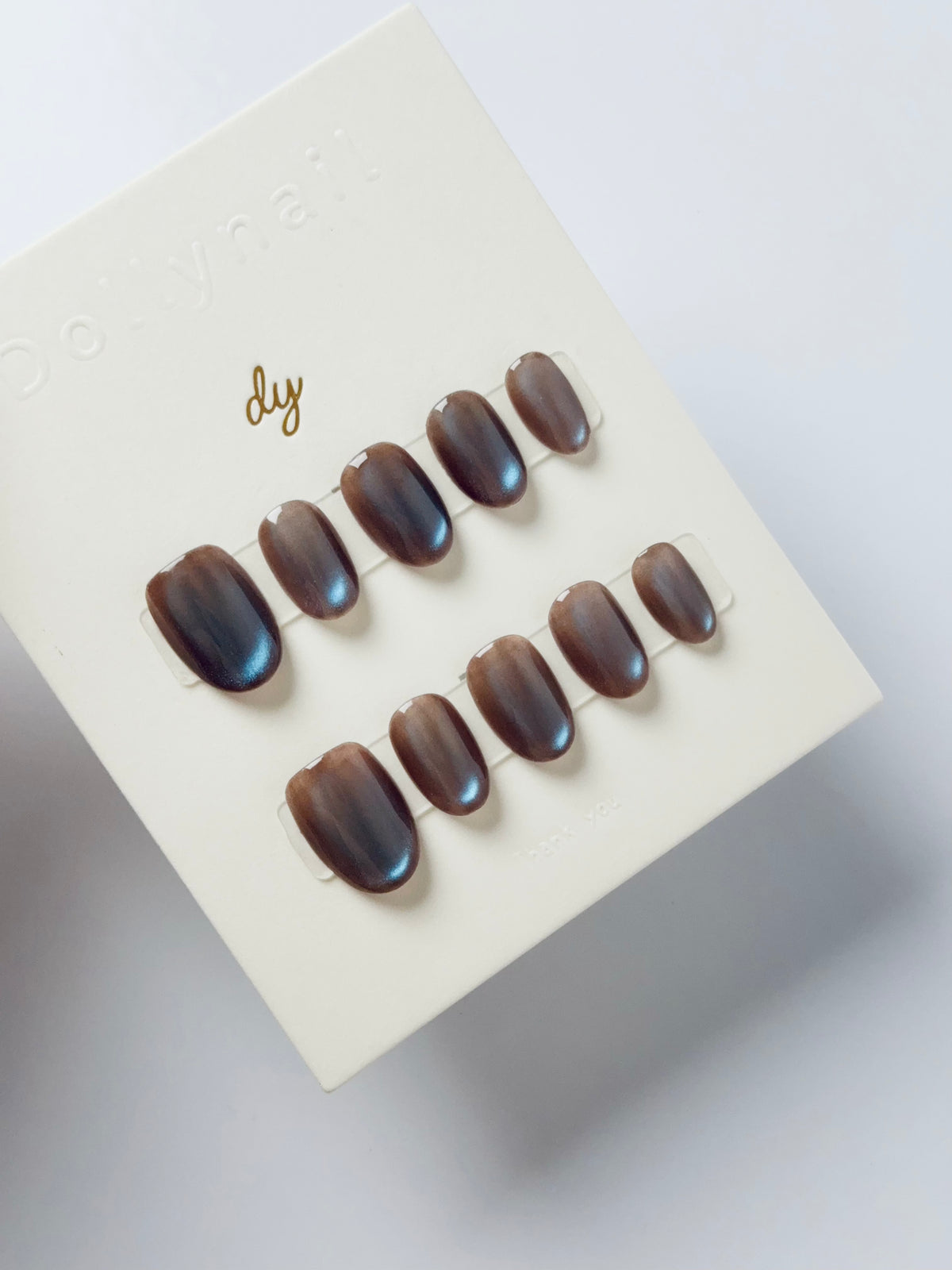 blueberry chocolate cat eyes Press ons