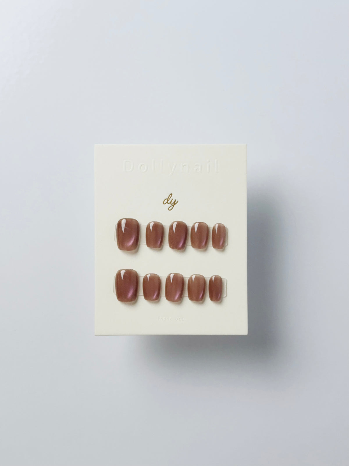 Strawberry chocolate cat eyes Press ons