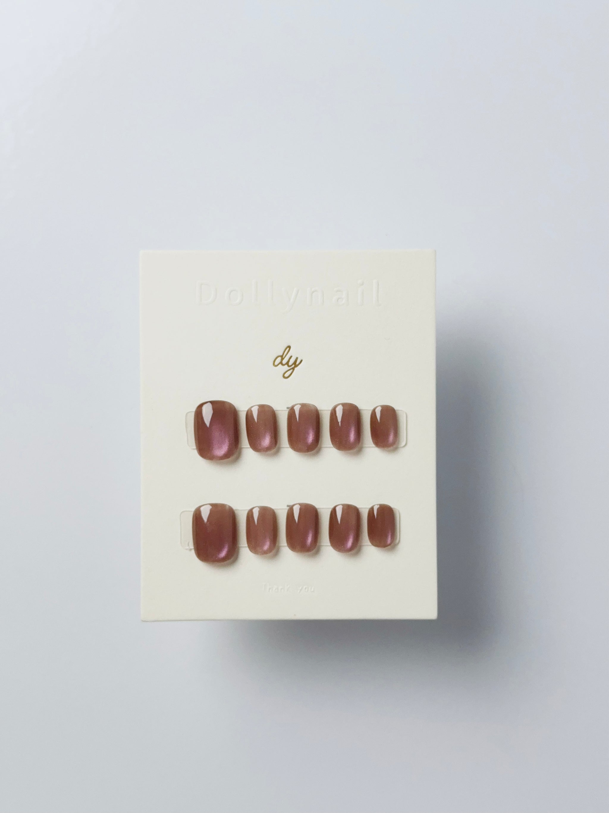 Strawberry chocolate cat eyes Press ons