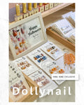 Tip Dress 萬聖節限定 — 南瓜蛋糕與香檳金貓眼 (Short Almond) 手工穿戴甲