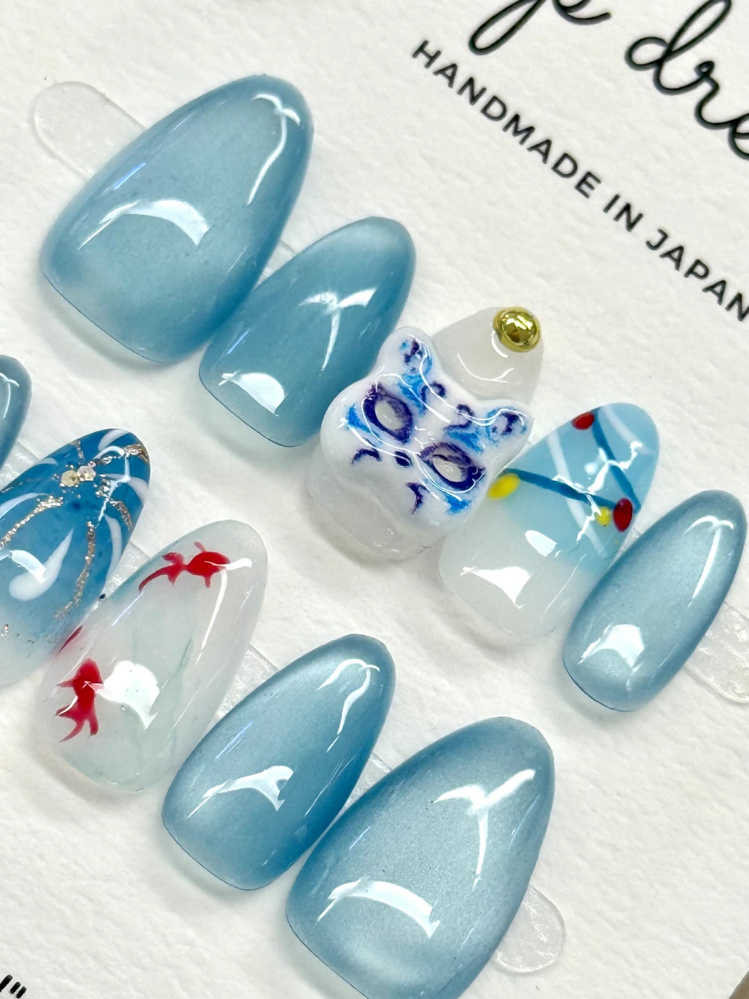 日本 Tip Dress 手工穿戴甲 - 夏祭煙花系列