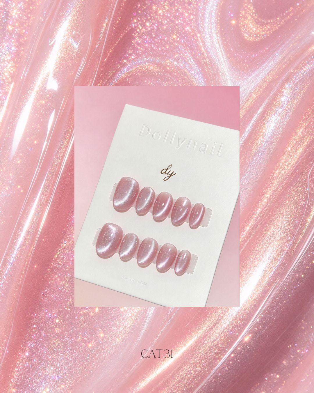 Glitter Cat eyes Press ons
