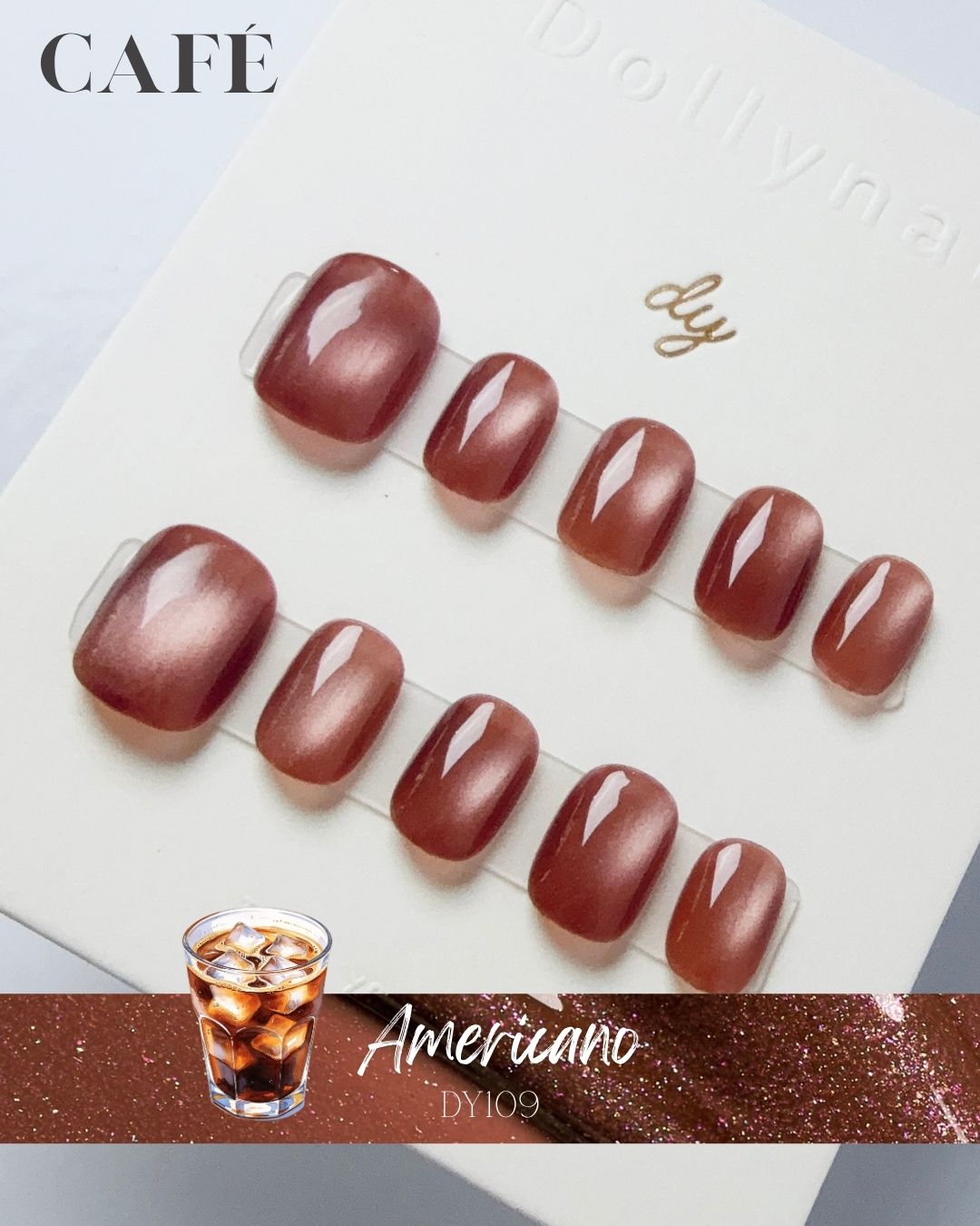 Americano cat eyes Press ons