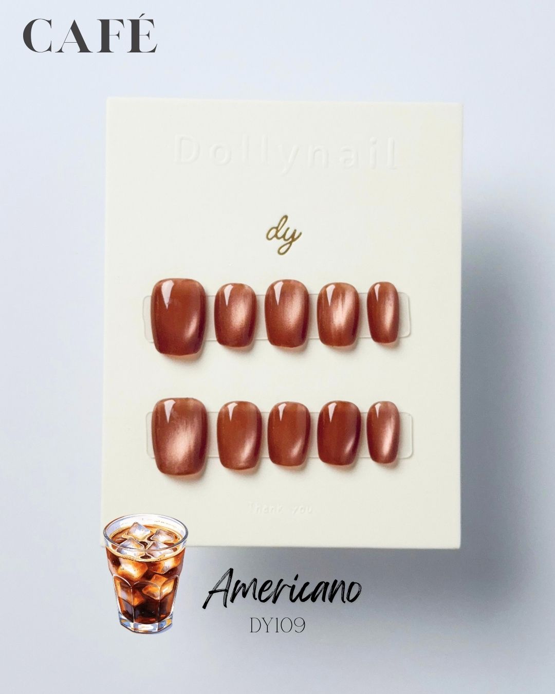 Americano cat eyes Press ons