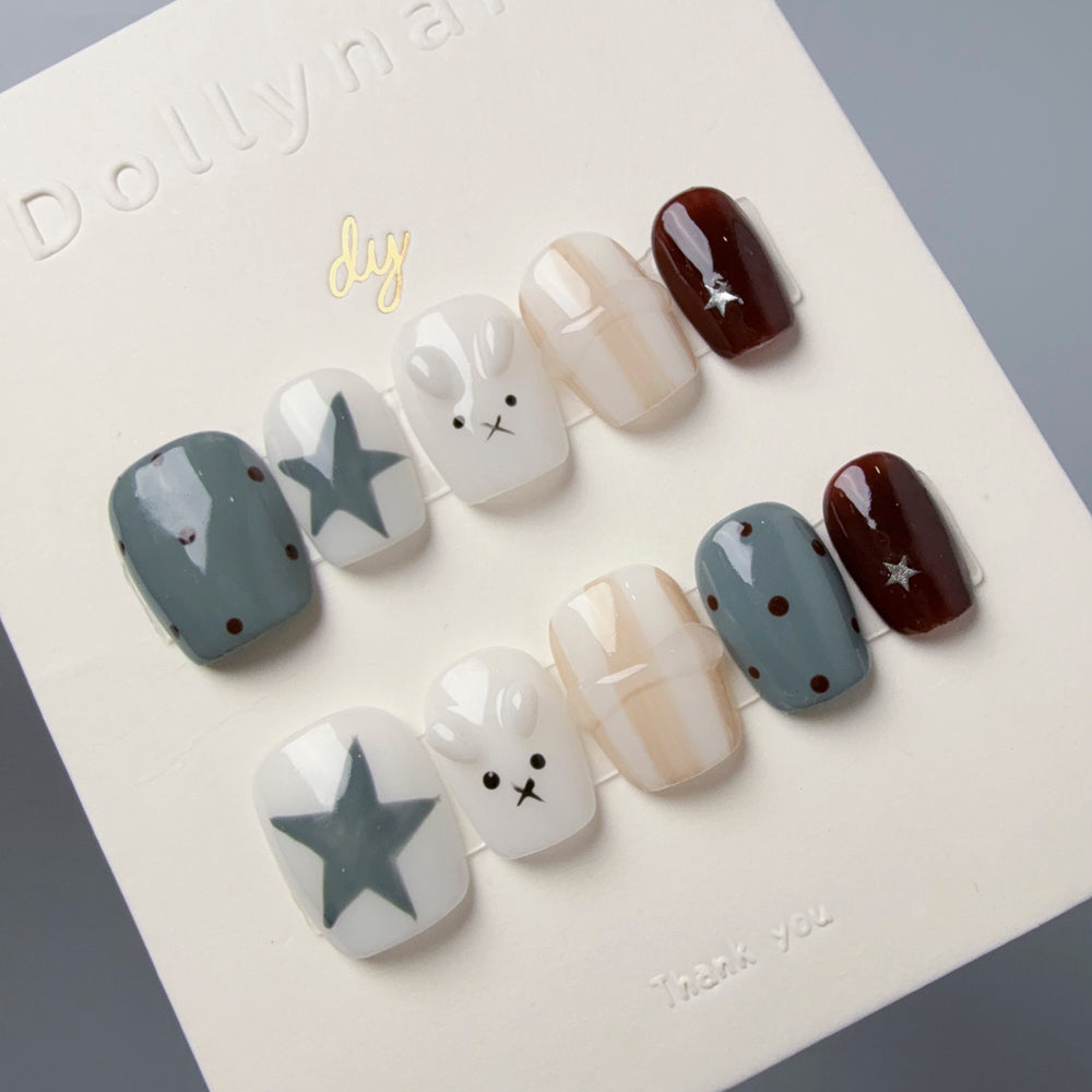 Storybook Bunny - Star & Stripe Accent