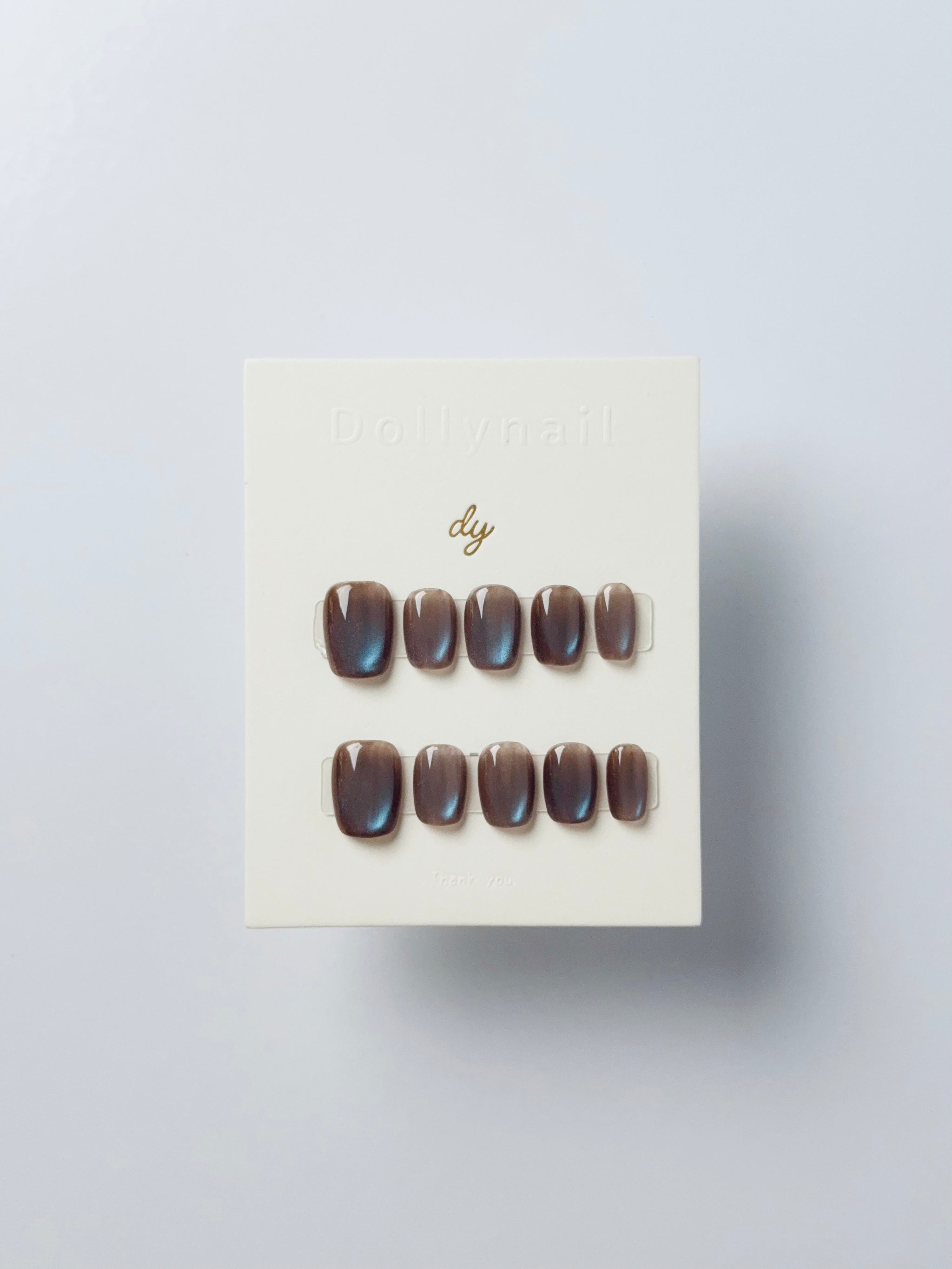 blueberry chocolate cat eyes Press ons
