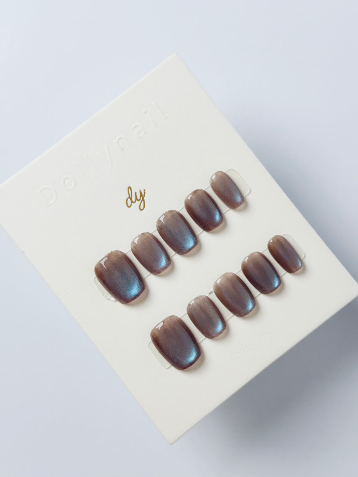 blueberry chocolate cat eyes Press ons