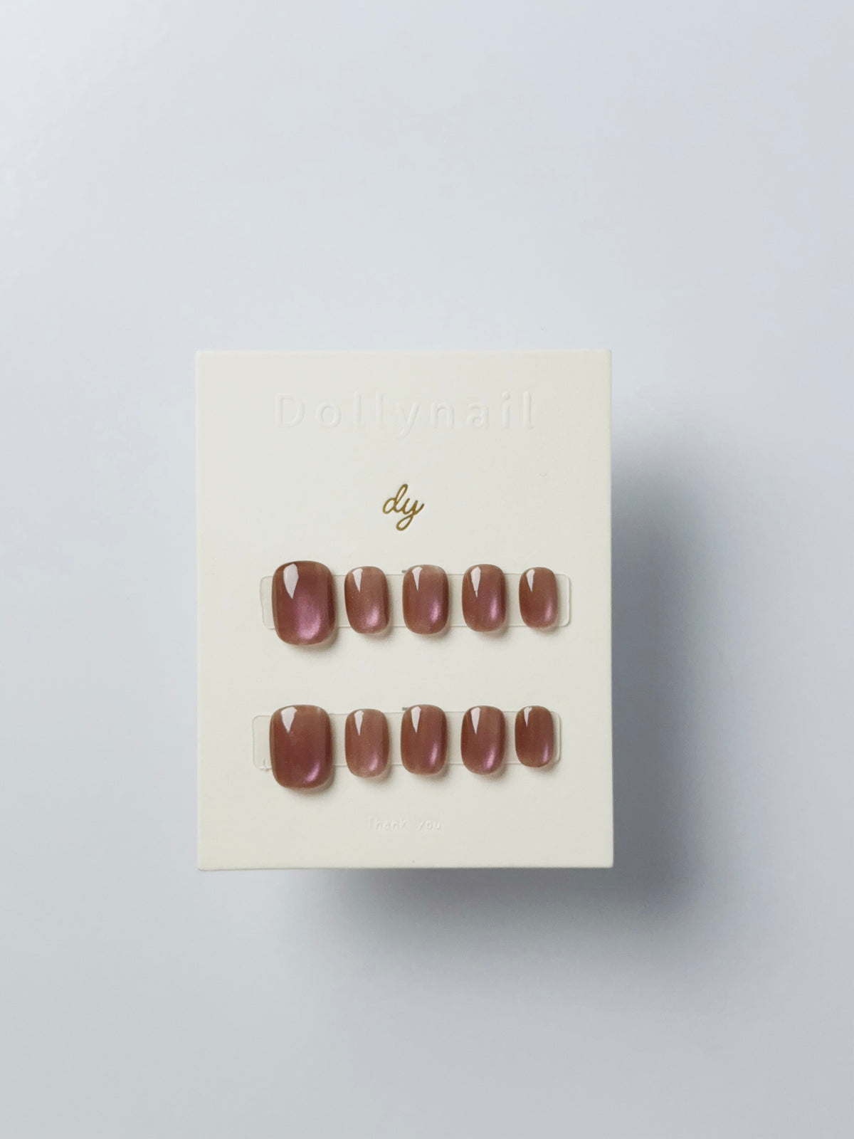 Strawberry chocolate cat eyes Press ons