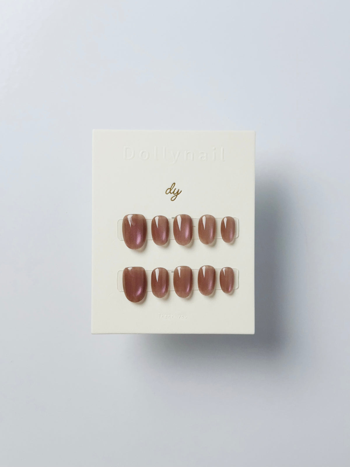 Strawberry chocolate cat eyes Press ons