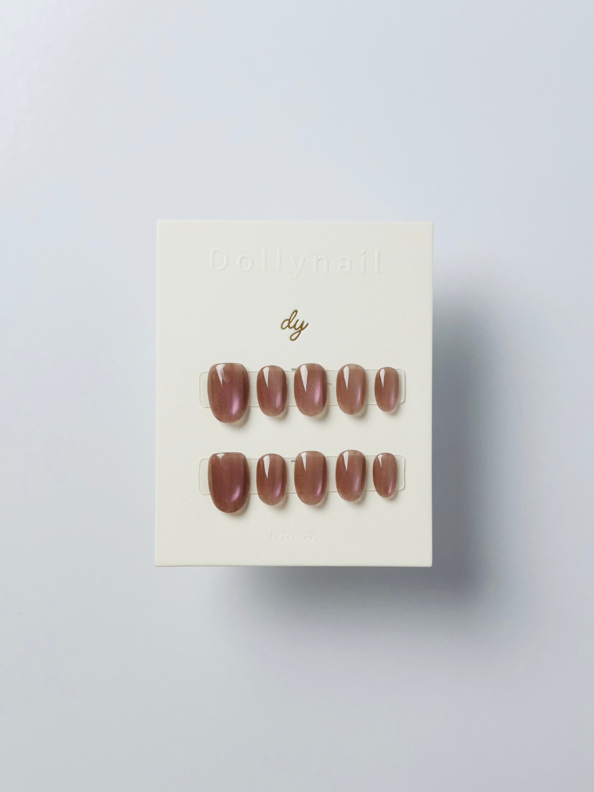 Strawberry chocolate cat eyes Press ons