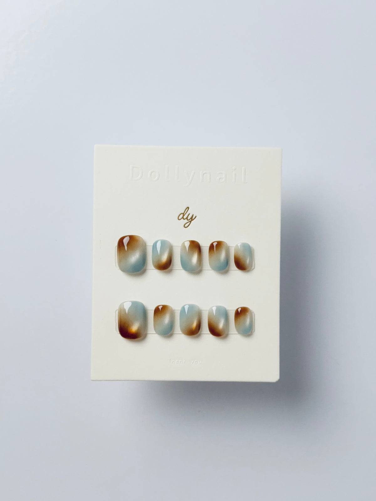 Mint Chocolate cat eyes Press ons