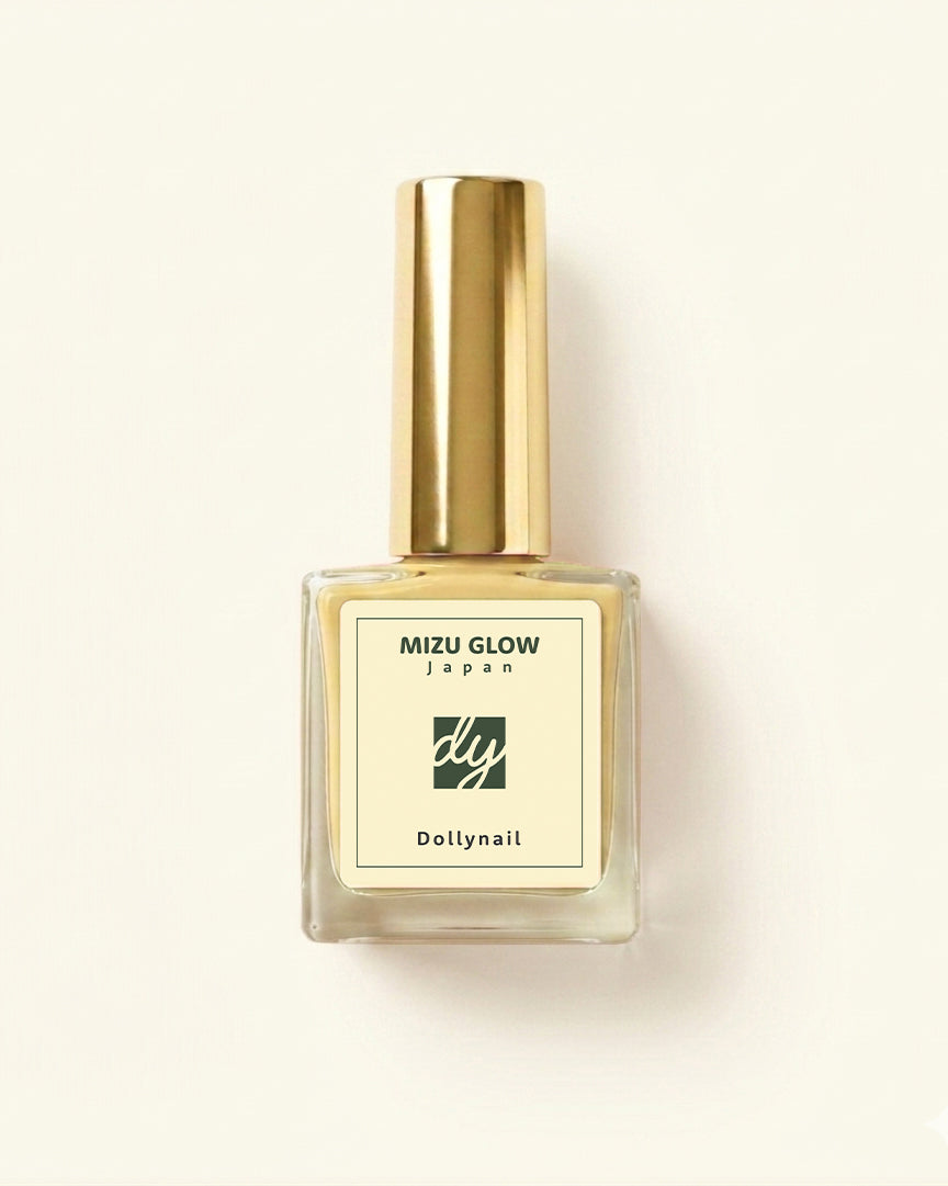 Dollynail Mizu Glow 水性指甲油全新登場！日本製 12-Free 無毒安全配方，純素零殘忍。無異味、不傷甲，敏感肌、孕婦與兒童皆可安心使用。日常塗抹即現水感通透光澤，立即選購！