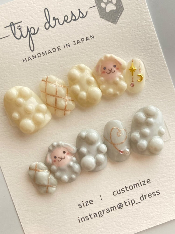 【2週年限定 ‧ Tip dress 聯乘款】複製羊手工穿戴甲