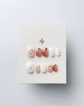 Pearl Heart Sparkle | Press on nails