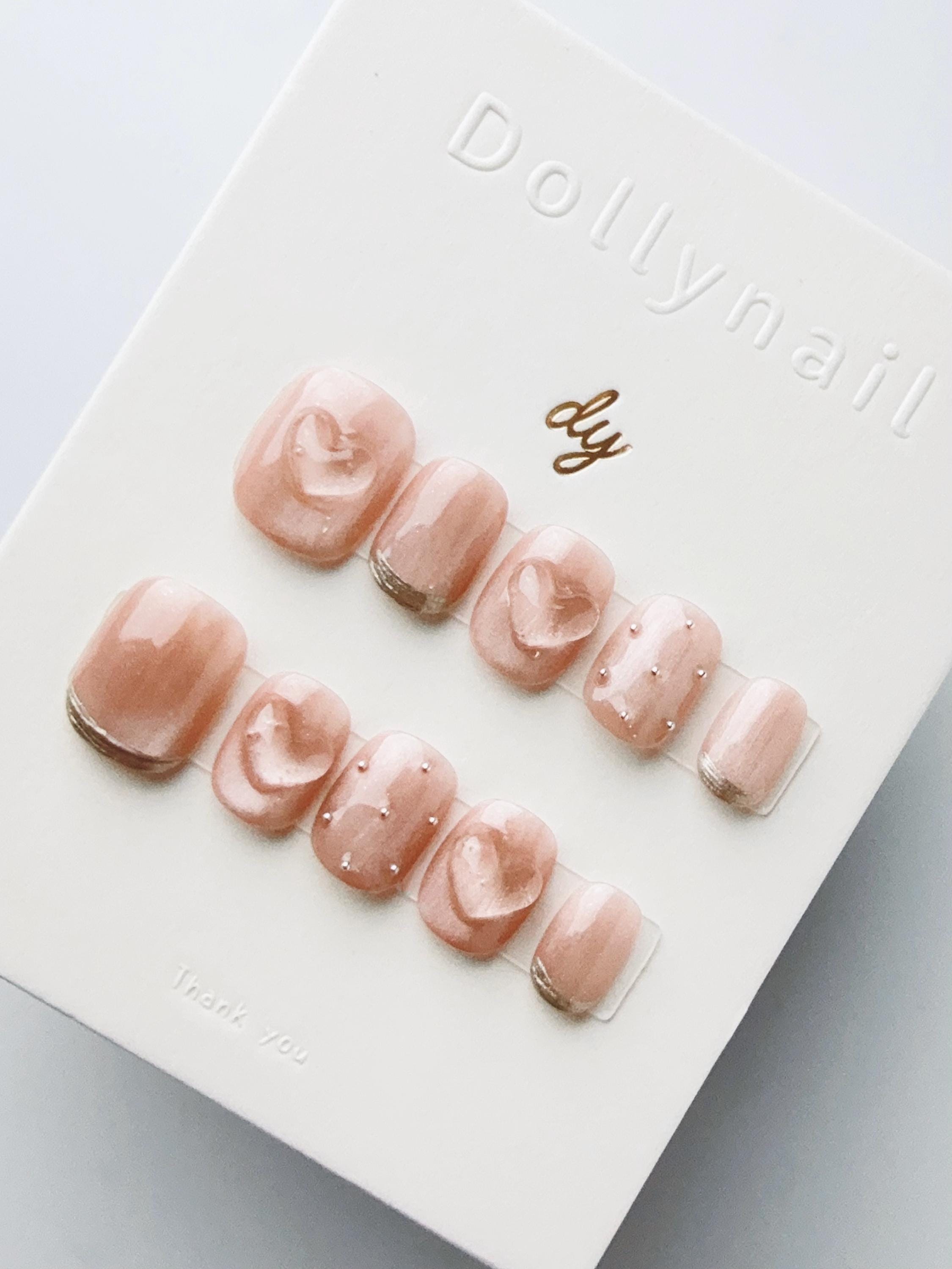 Champagne Rose Amour | Press on nails