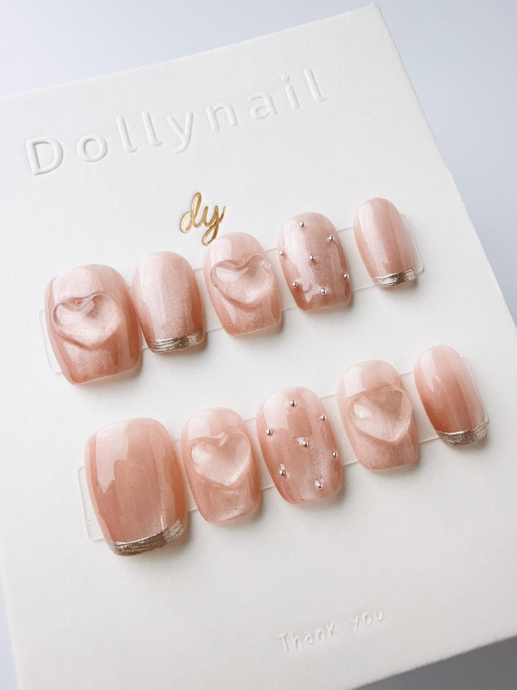 Champagne Rose Amour | Press on nails