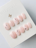 Rosé Ribbon | Press on nails