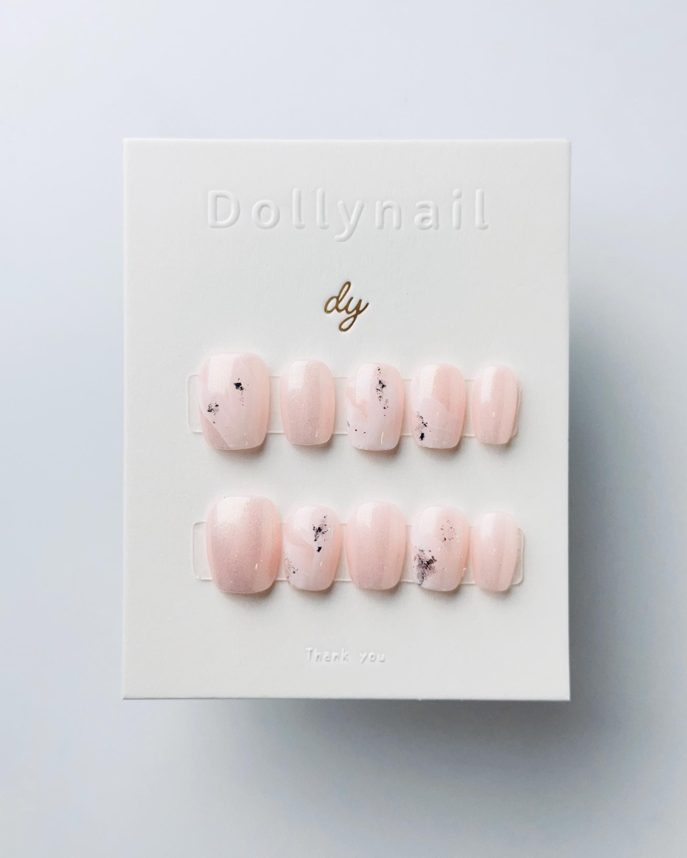 Rosé Ribbon | Press on nails