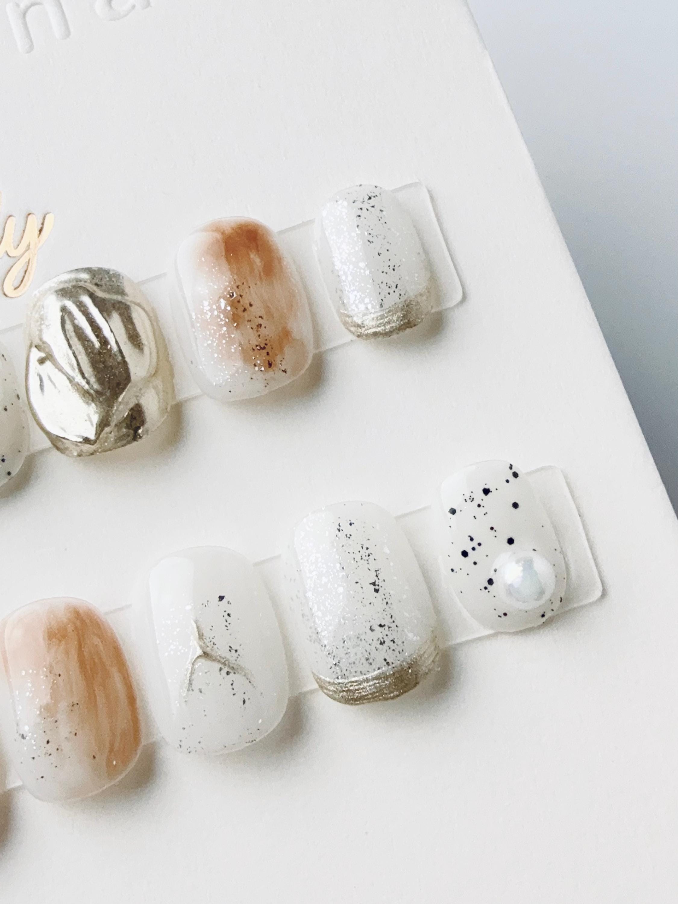Antique Pearl Gild | Press on nails