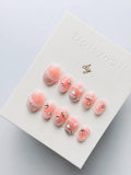 Ballet Slippers in Blush | Press on nails