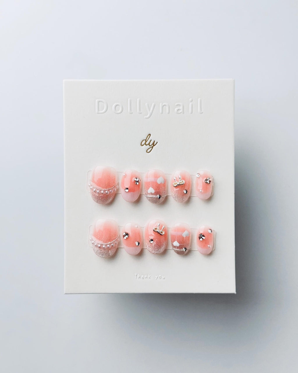 Ballet Slippers in Blush | Press on nails