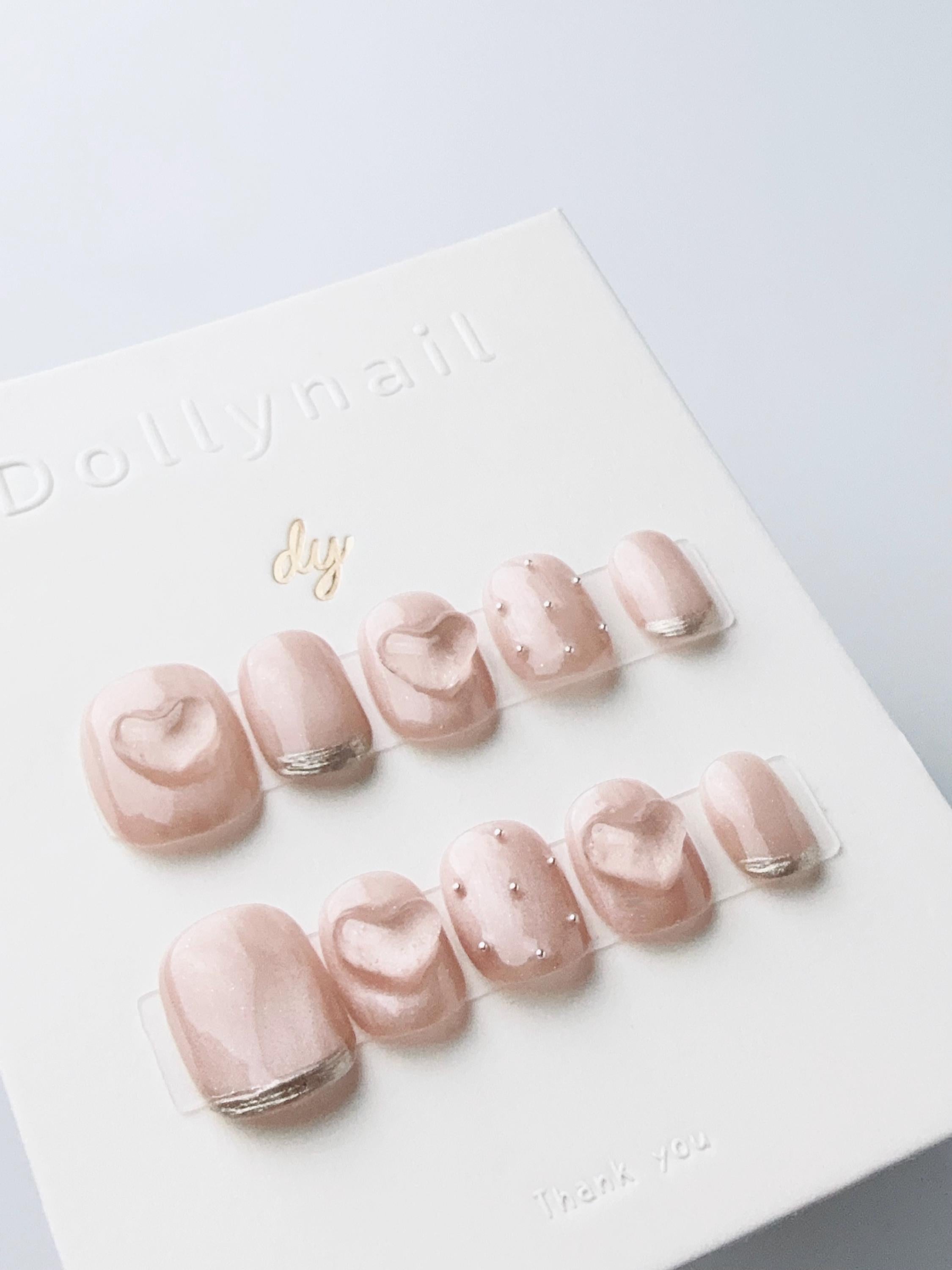 Champagne Rose Amour | Press on nails