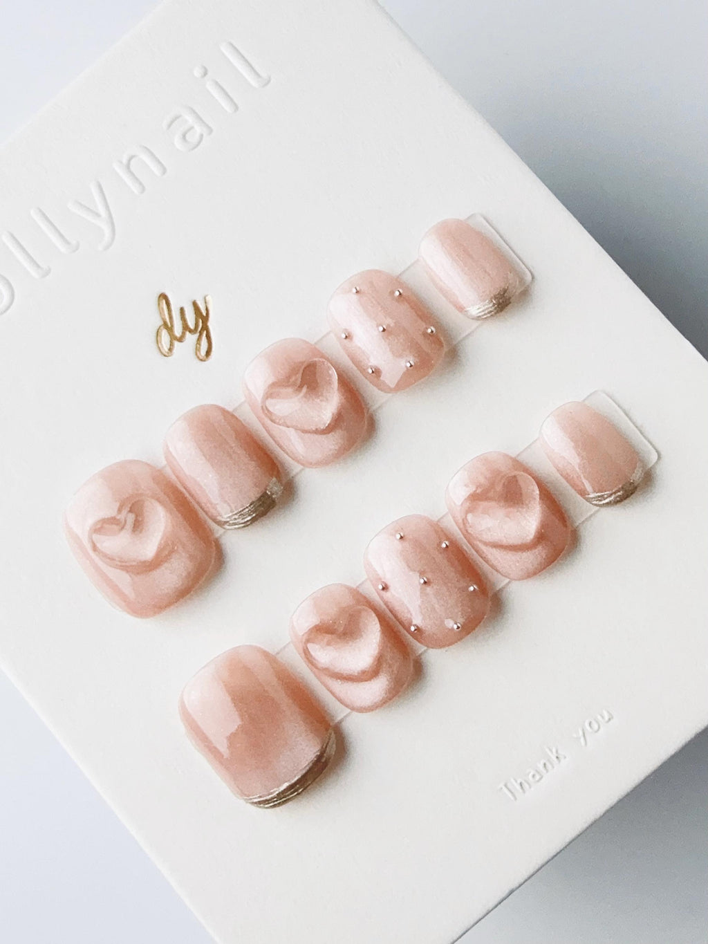 Champagne Rose Amour | Press on nails