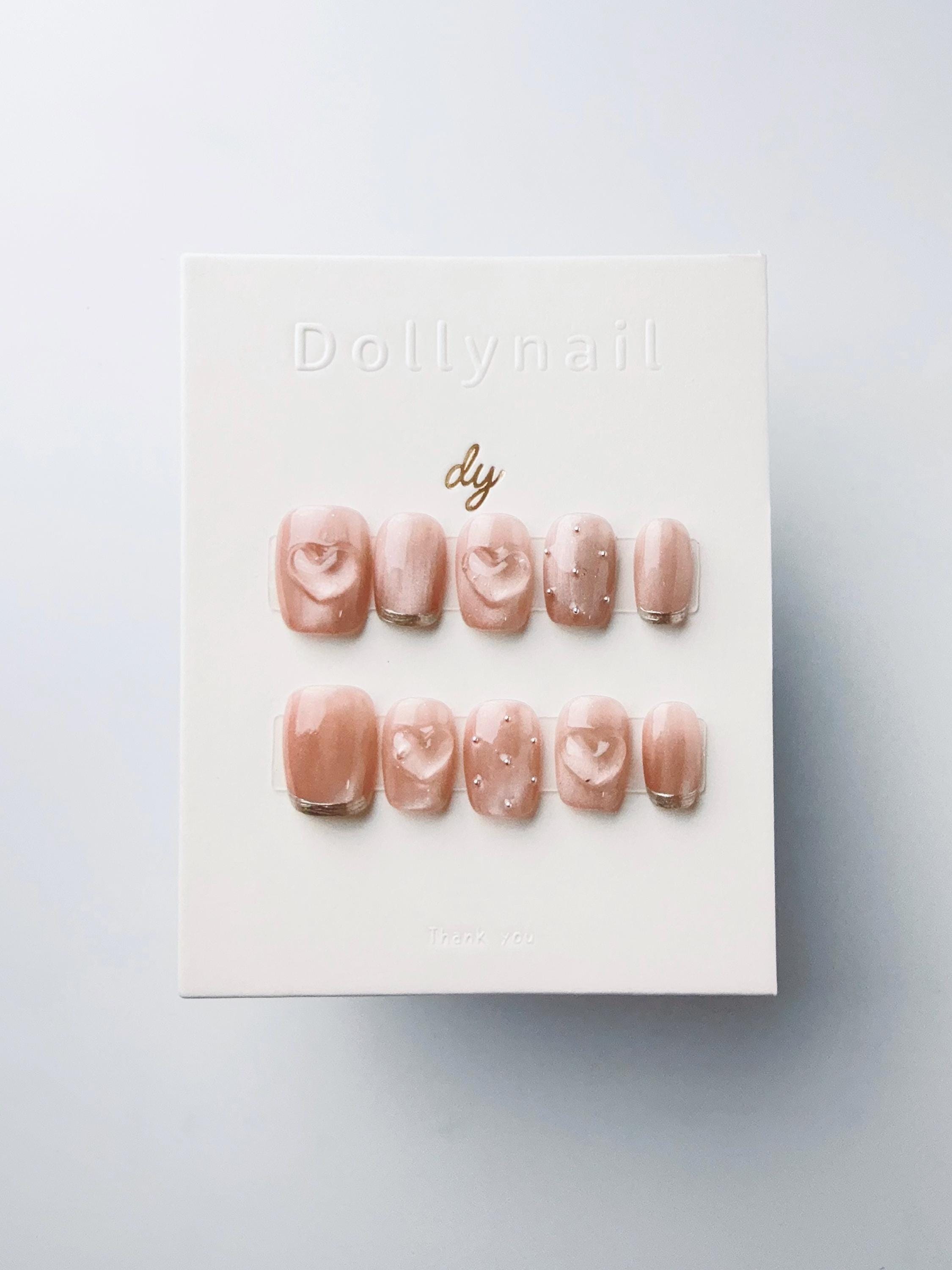 Champagne Rose Amour | Press on nails