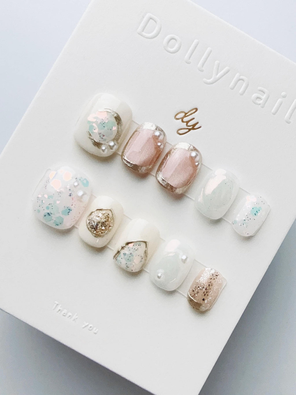Luxe Veil in Pearl Dust | Press on nails