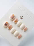 Orange Cream Bear | Press on nails
