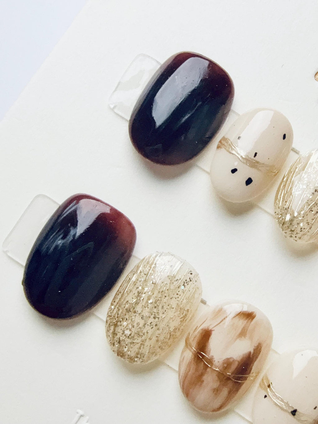 Hazel Gold Melt | Press on nails
