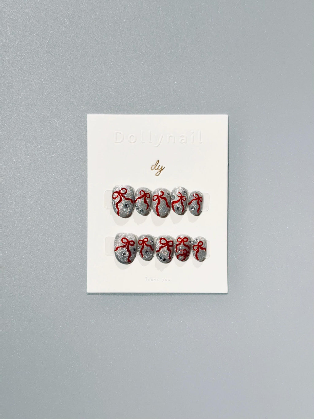 Scarlet Bow Spark | Press on nails