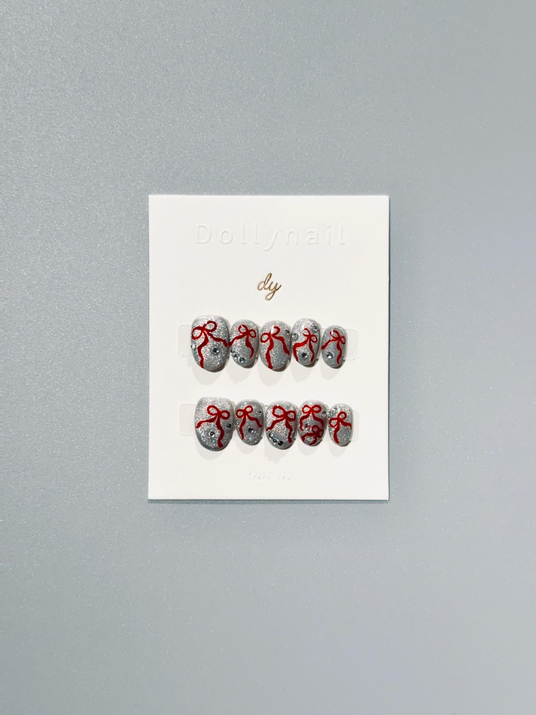 Scarlet Bow Spark | Press on nails