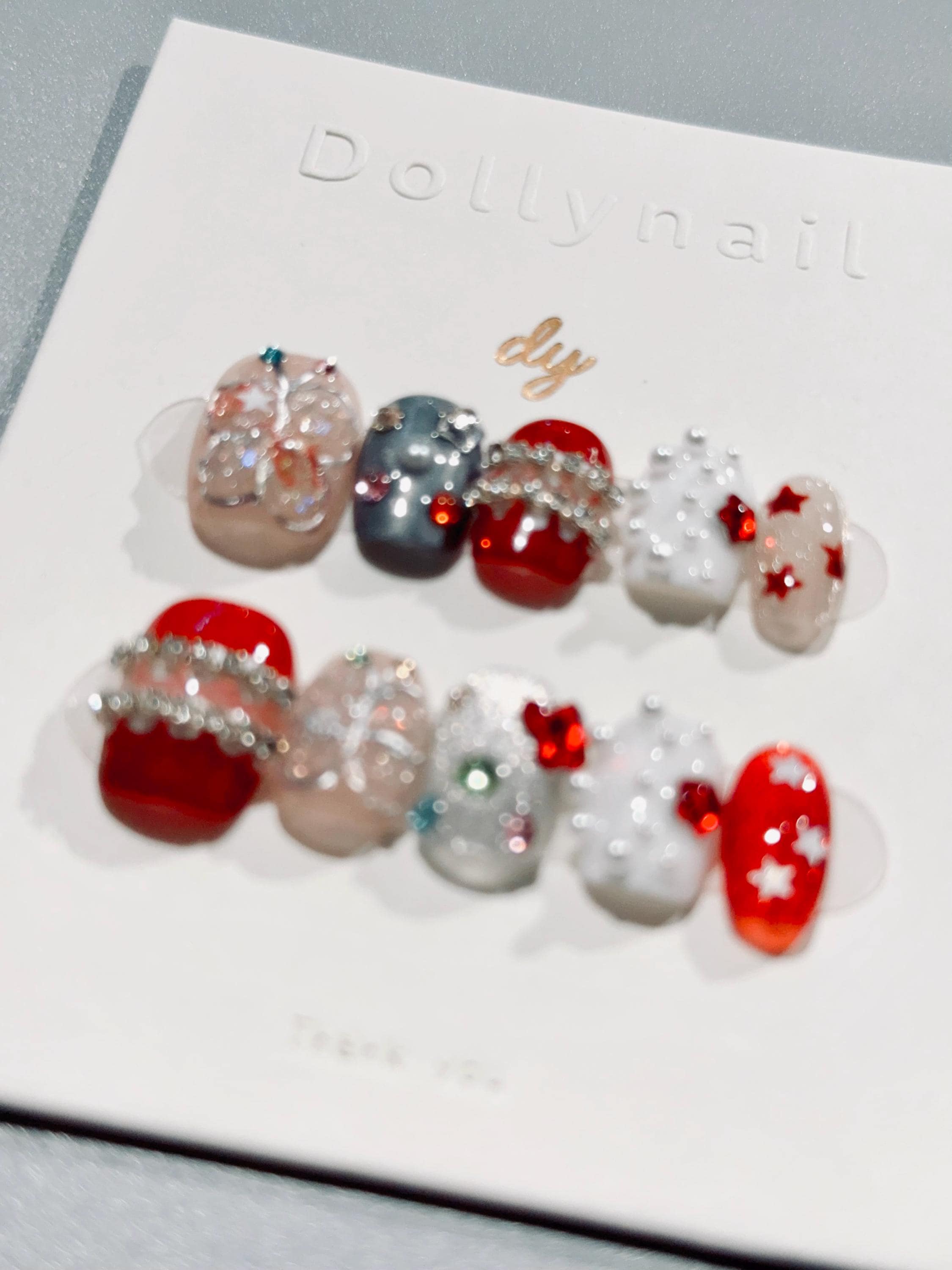 Crimson Star Butterfly | Press on nails