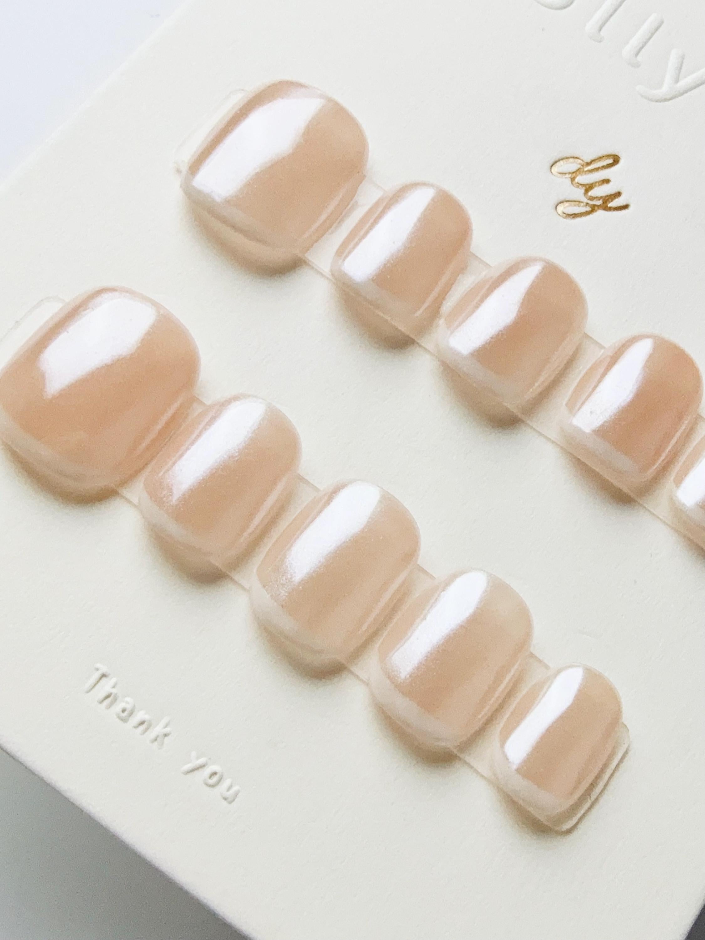 Oyster Pearl French | Press on nails