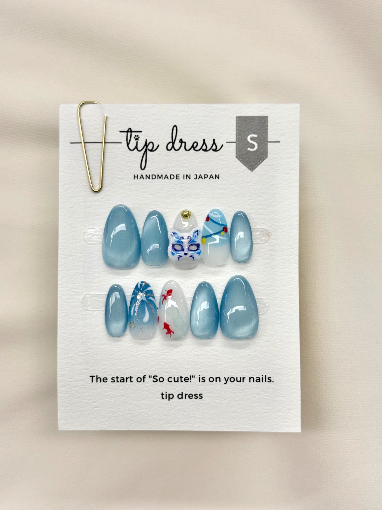 日本 Tip Dress 手工穿戴甲 - 夏祭煙花系列
