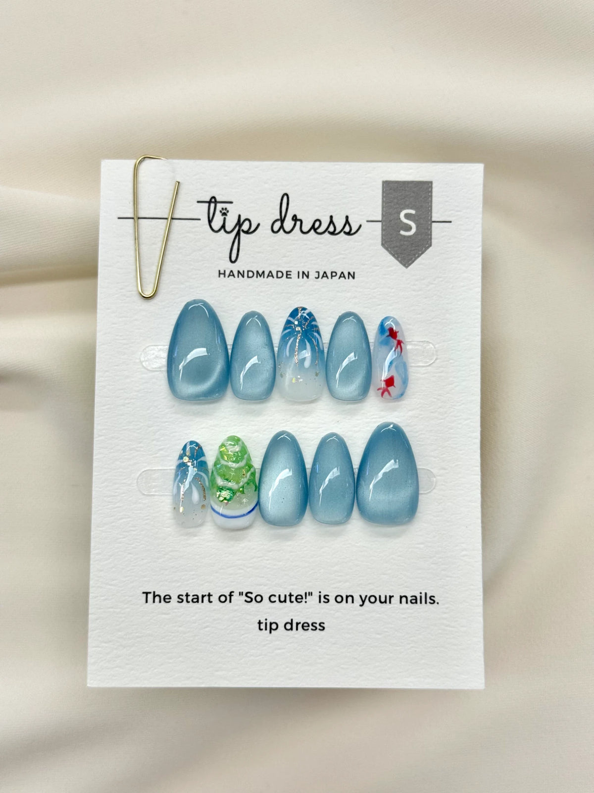 日本 Tip Dress 手工穿戴甲 - 夏祭煙花系列
